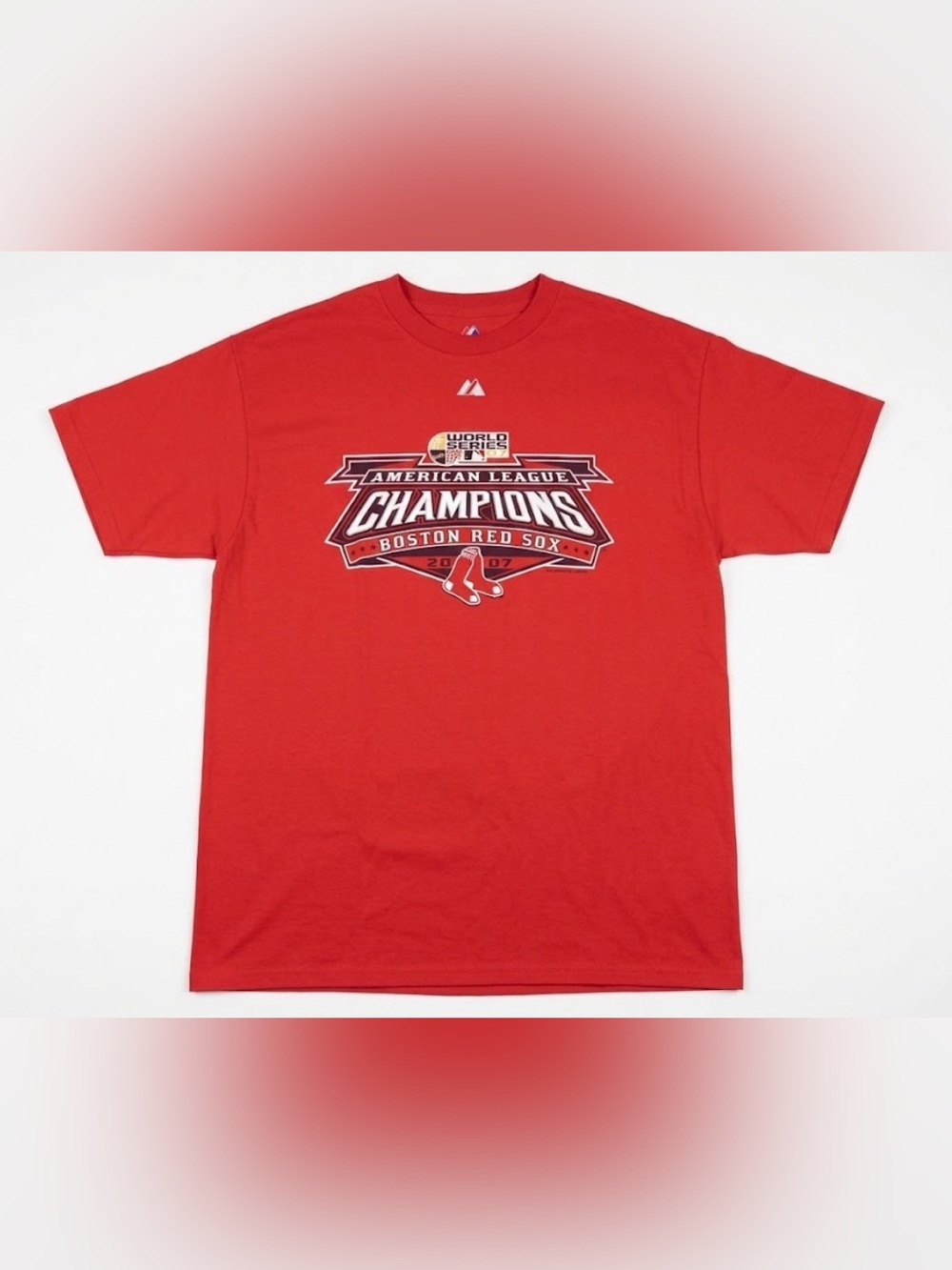 Vintage 2007 Boston Red Sox AL Champions T Shirt Mens Large Majestic MLB Roster